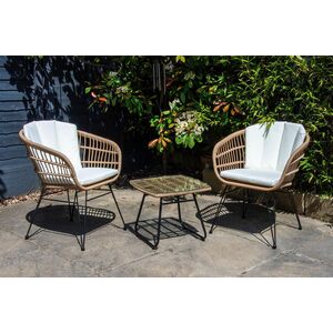SHG Tatton Wicker Bistro Set