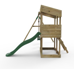 Bryce / 223cm Wooden Lookout Tower Playhouse with 6ft Slide shot 7756886