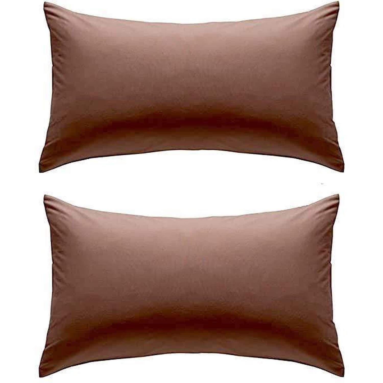 Percale Plain Pillowcase Pair - Natural