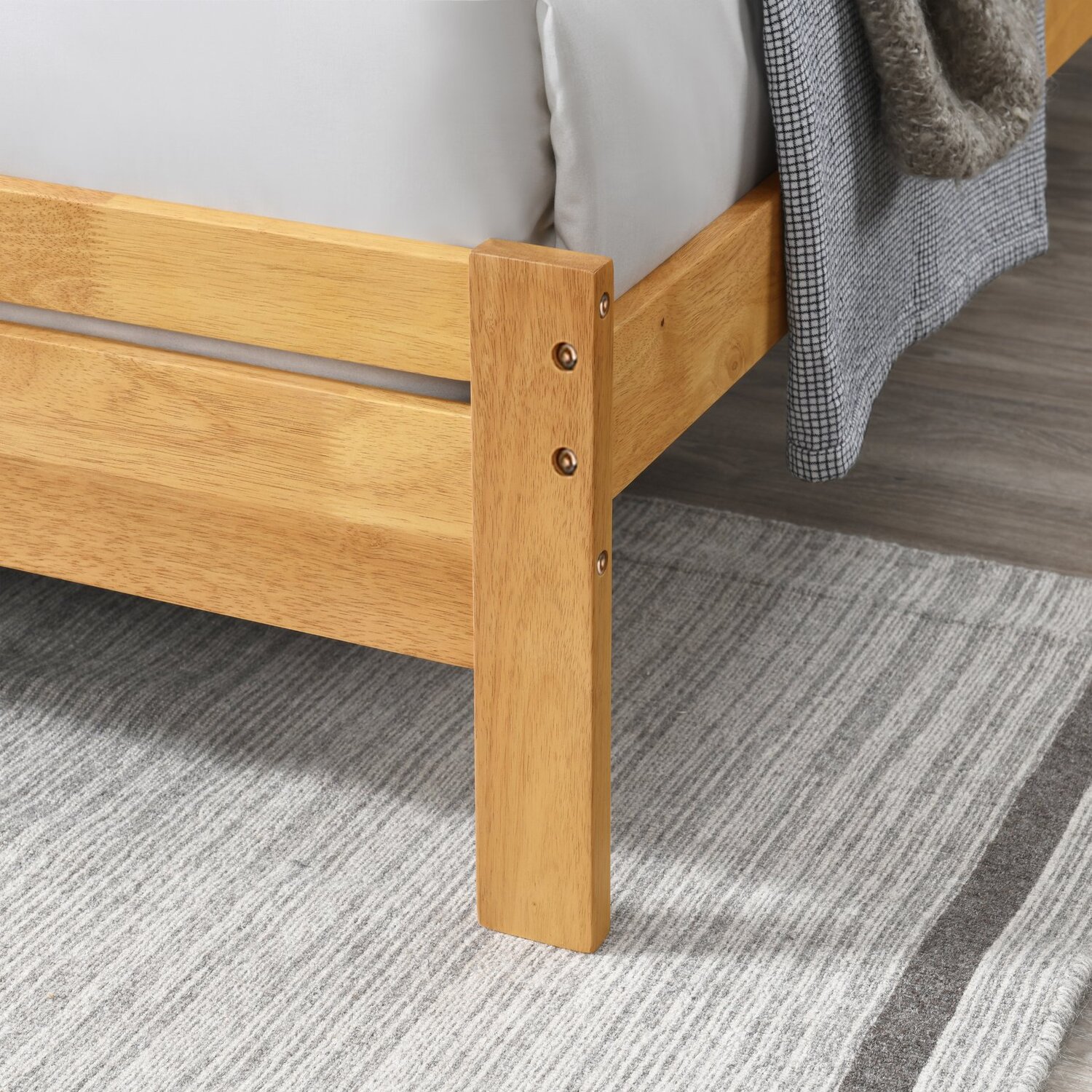 Declan Solid Wood Bed Frame - Oak Double