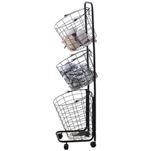 3-Tier Iron Laundry Basket