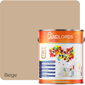 Beige / 1l Landlord's One Coat Paint Quick Coverage Interior Wall and Ceiling Paint shot 8374080