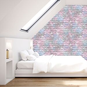 3D Brick Effect Wallpaper Slates Stones