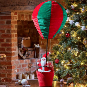 80cm Santa's Hot Air Balloon Hanging Christmas Decoration