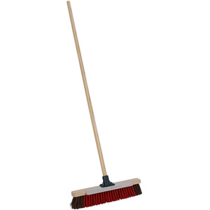 Outdoor Utility Broom with Scraper