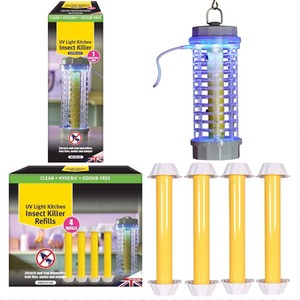 UV Light USB Insect Killer With 4 Refills Insect Bug Fly Trap Set