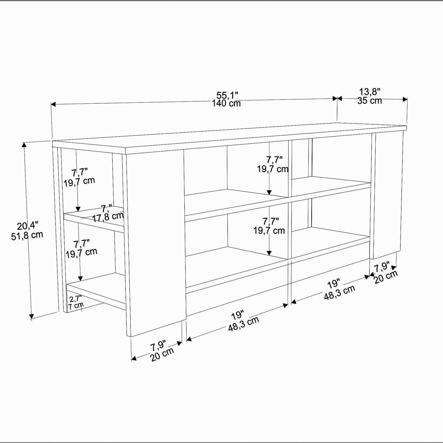 Space Tv Unit - Oak