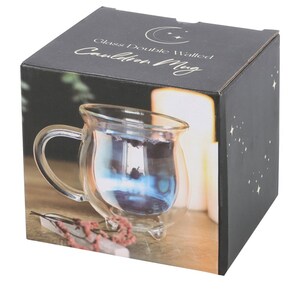Witch'S Brew Double Walled Glass Cauldron Mug