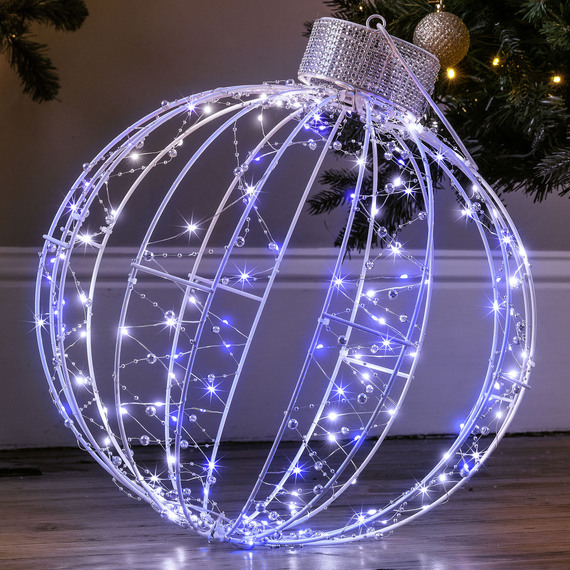 3D Light Up Christmas Bauble with Micro LEDs