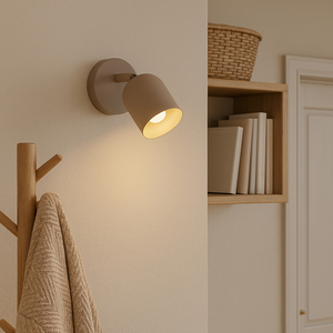 Eglo Tilston Steel Minimalist Single Wall Spotlight, Sandy