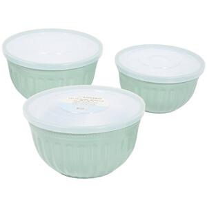 Set of 3 My Kitchen Salad Bowls