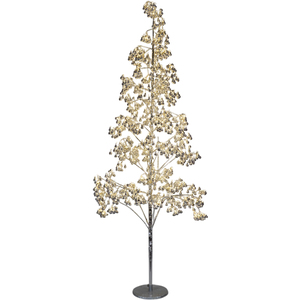 180cm 1000 ww Micro Led Tree Silver balls 5M Lead