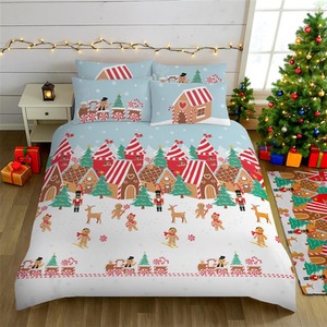 Veslosso Fun Gingerbread Town Duvet Set