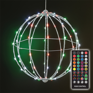 Foldable Ball Lights RGB APP Control White 40cm