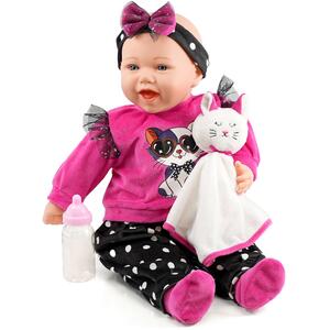 Baby Girl Doll with Sounds Blanket Bottle