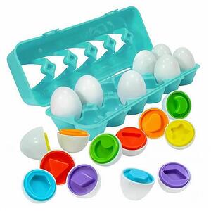 12 Pcs Sorting  Matching Egg Toy Educational Game