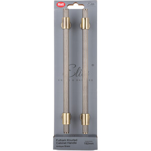 Pack of 2 Fulham Knurl T Bar Cabinet Handles