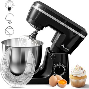 Alivio 1500W Compact and Lightweight 5L Stand Mixer (Black)
