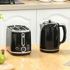 HOMCOM 1.7L 3000W Rapid Boil Kettle and Toaster Set 800-286V70BK