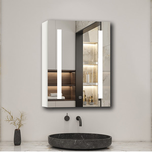 LED Bathroom Mirror Cabinet with Lights, White