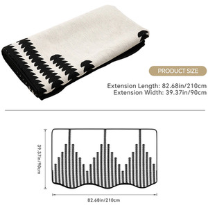 Black / 210cm x 90cm 1Pc Chenille Anti-slip Sofa Cover Couch Furniture Protector shot 11601144