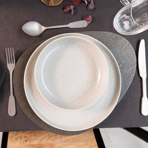 Pebble-Shaped Faux-Leather Placemats, Set of 4, 38 x 30cm