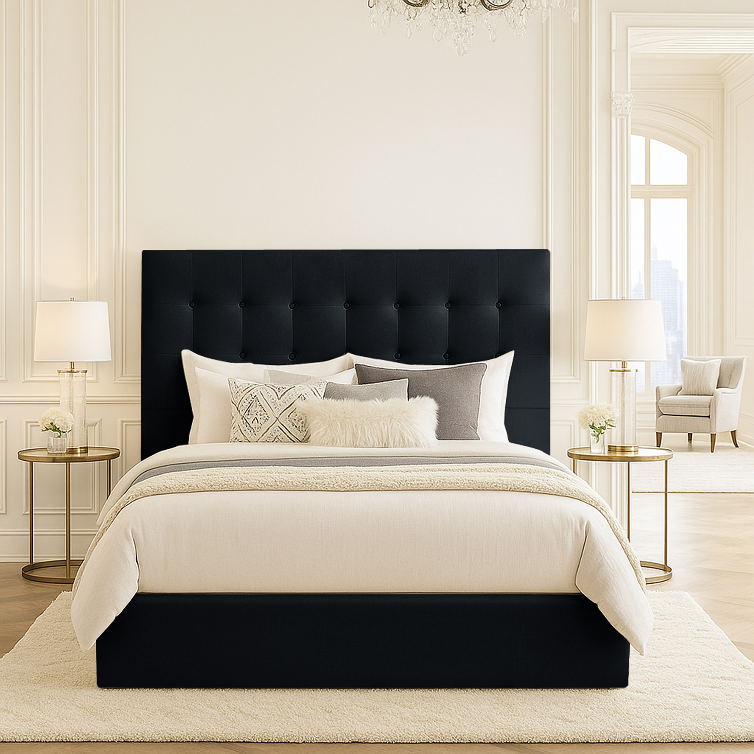 Serena Bed Frame - Black Single