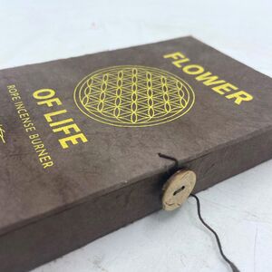 Rope Incense and Plated Holder Set Flower of Life