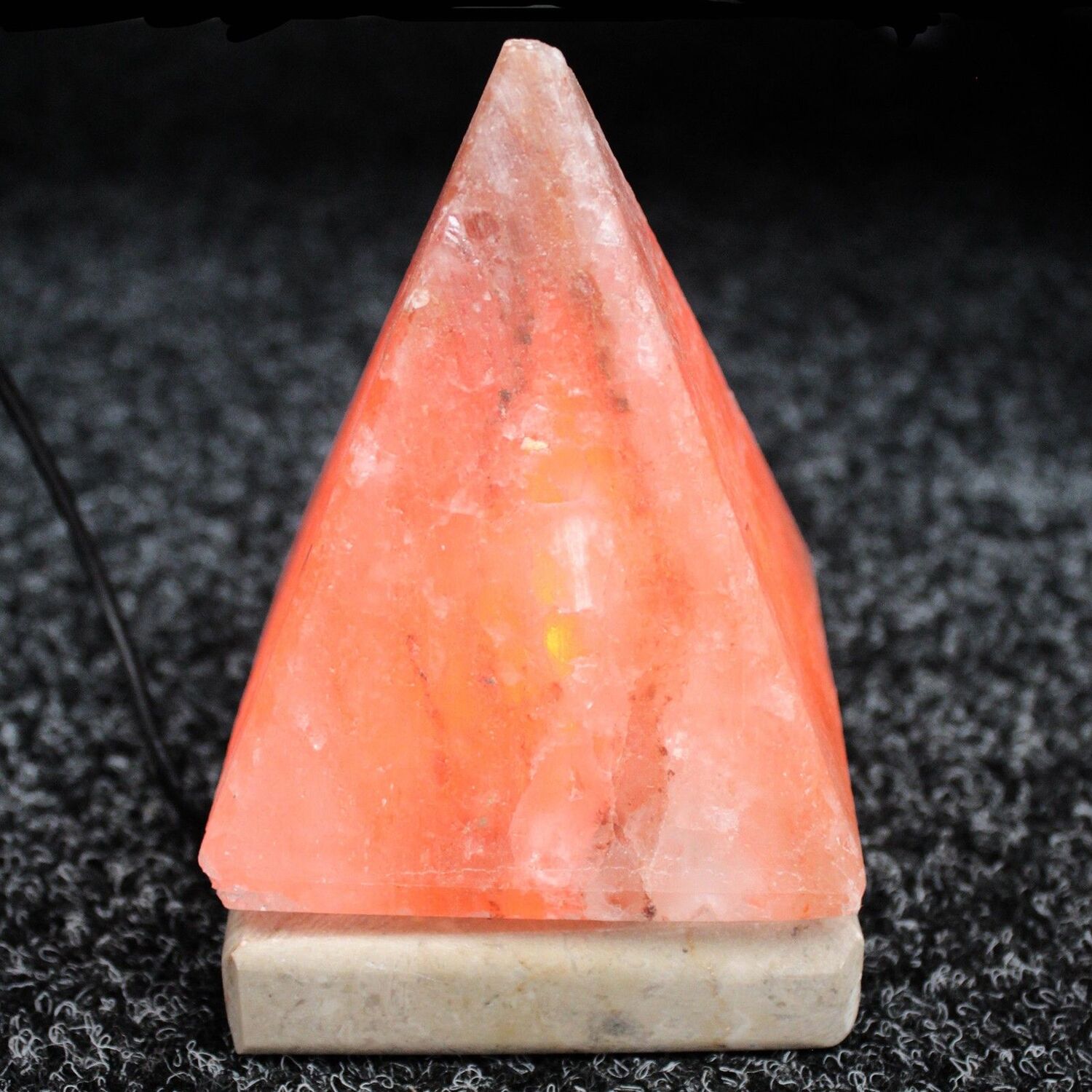 Quality Usb Pyramid Salt Lamp 9 Cm Single - Orange