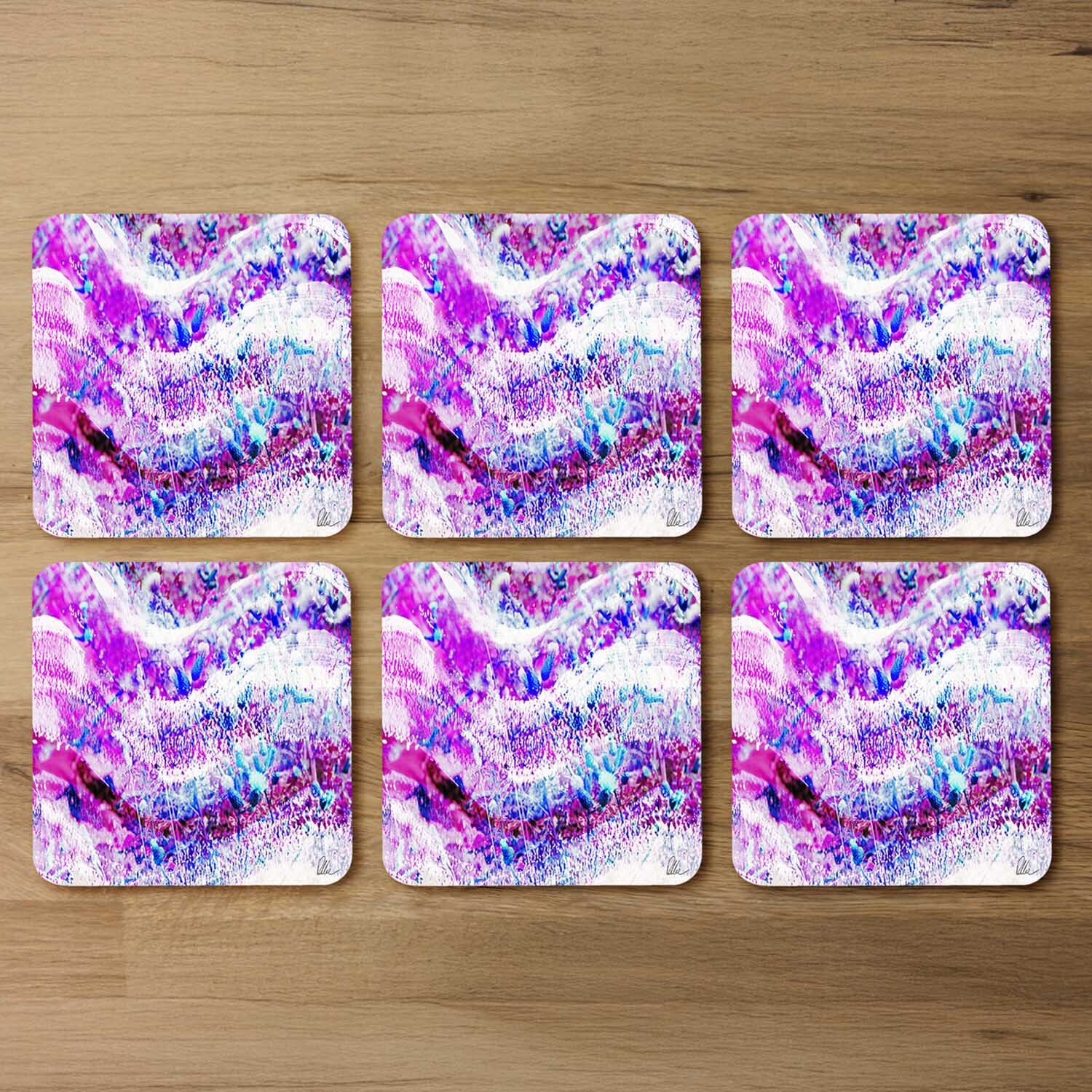 Pink Wilderness Coaster - Purple