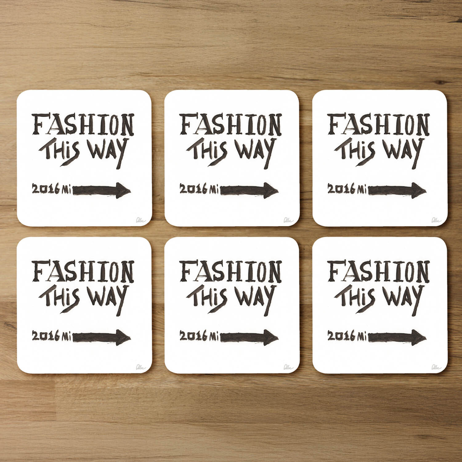 Image of Fashion This Way Coaster - Black