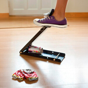 KitchenCraft Floor Standing Foot Operated Can Crusher