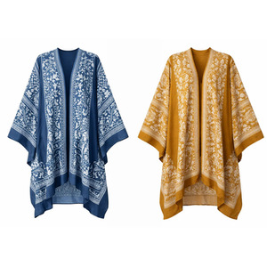 Women Printed Kimono Cover Up Lightweight Beach Shawl
