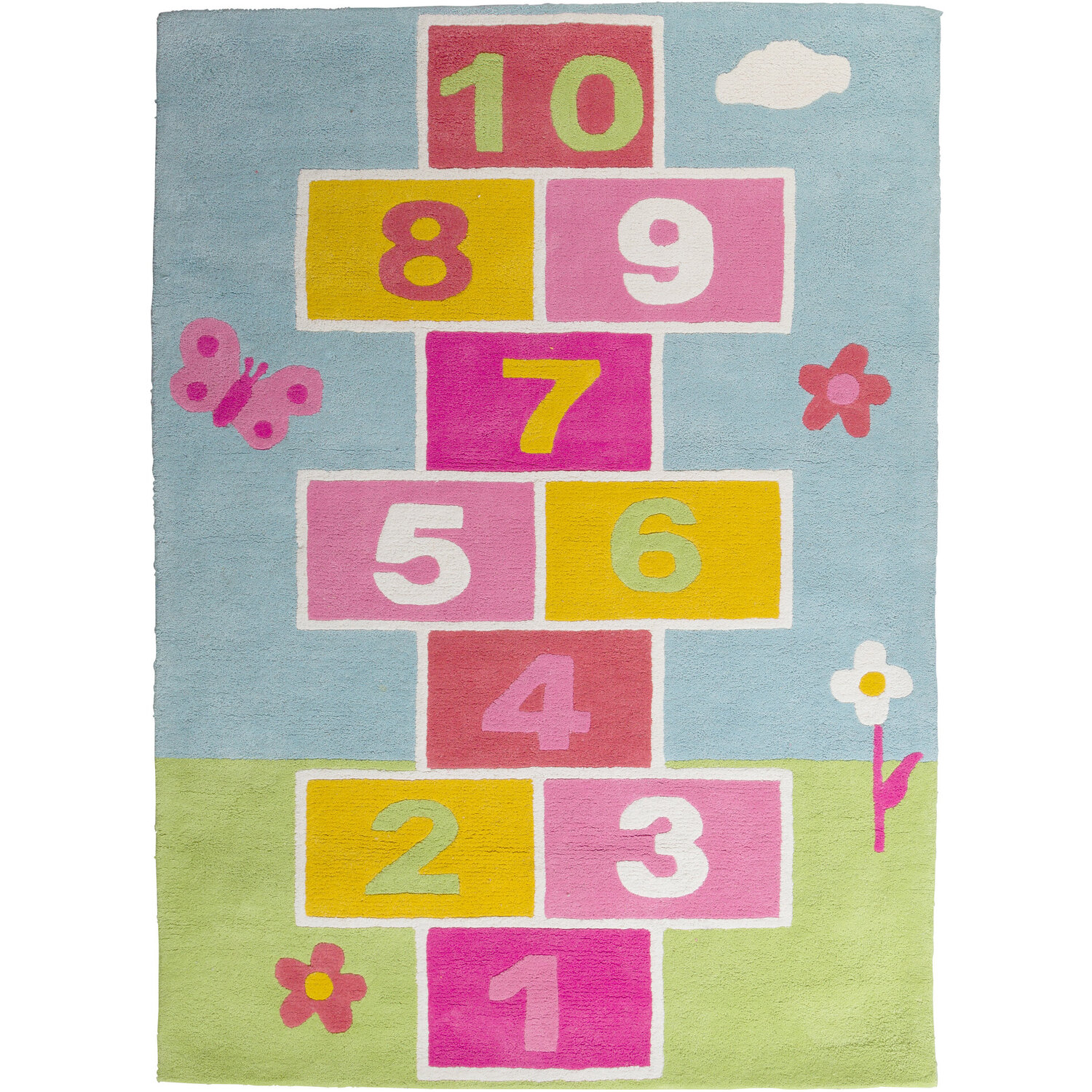 Kids Hopscotch Rug - Multicolour