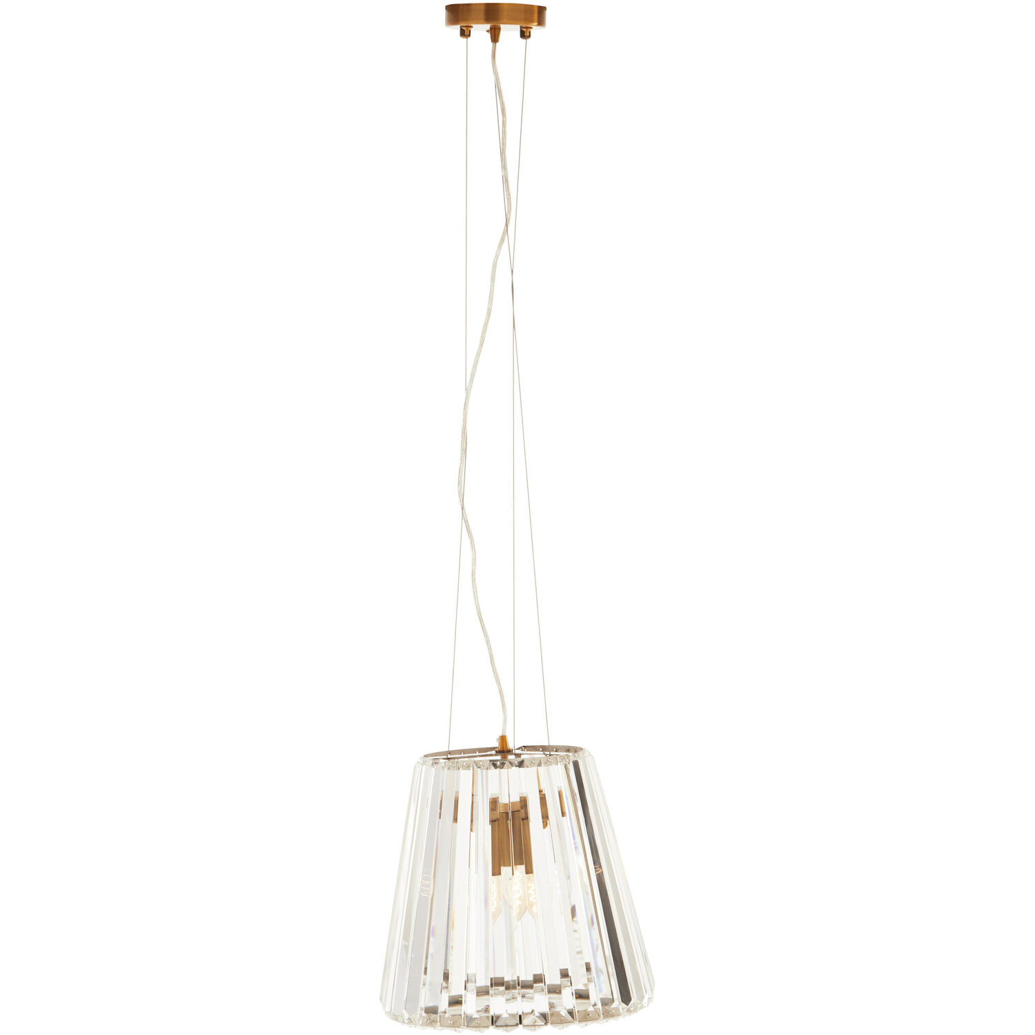 Kensington Townhouse 3 Bulb Bronze Pendant Light - Gold