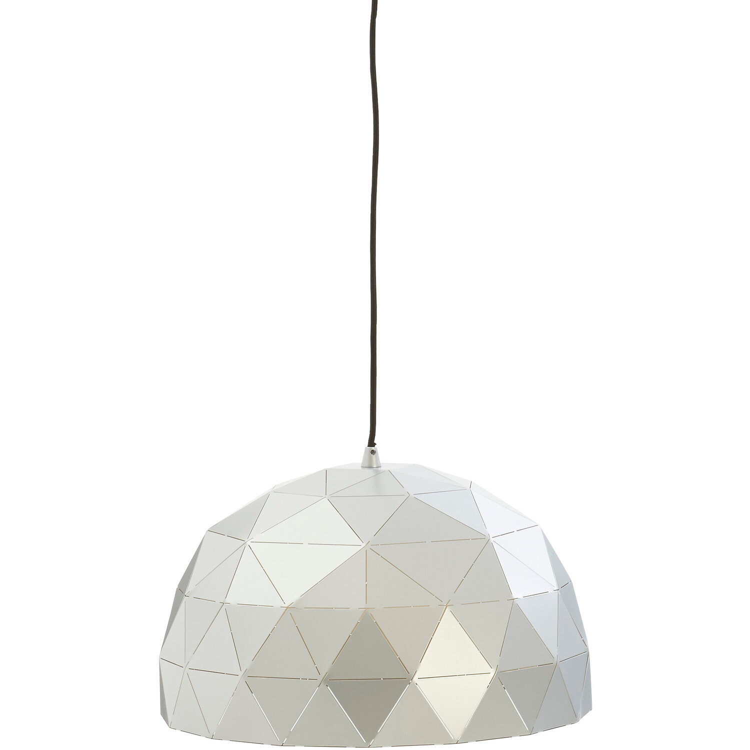 Mateo Small Silver Dome Pendant Light - Silver