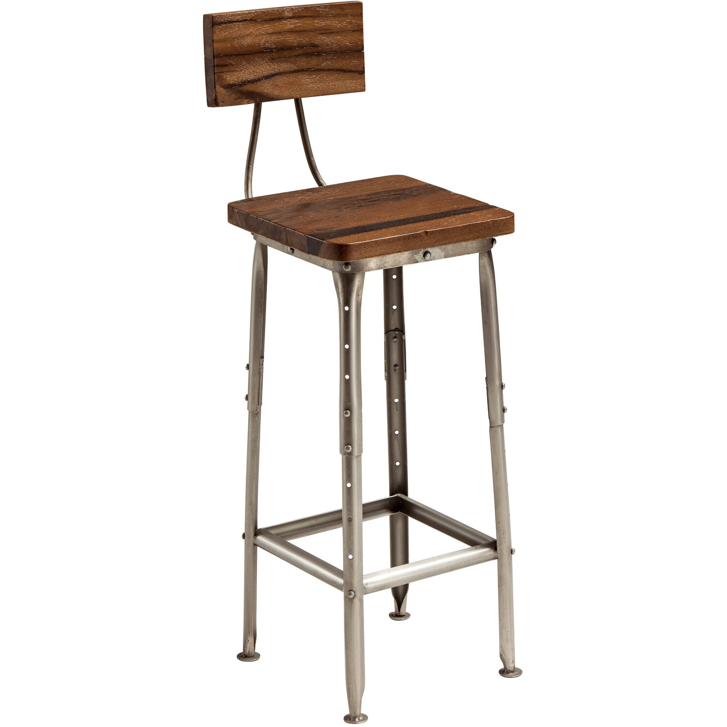 Apex Industrial Bar Chair - Brown