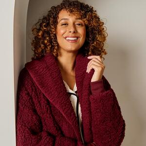 OHS Waterfall Teddy Fleece Cardigan