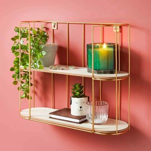 2 Tier Metal Frame Shelving Unit