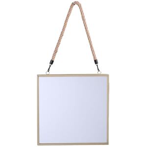 Square Mirror with Rope - Gold
