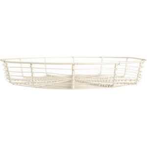 Cream Wire Bread Basket