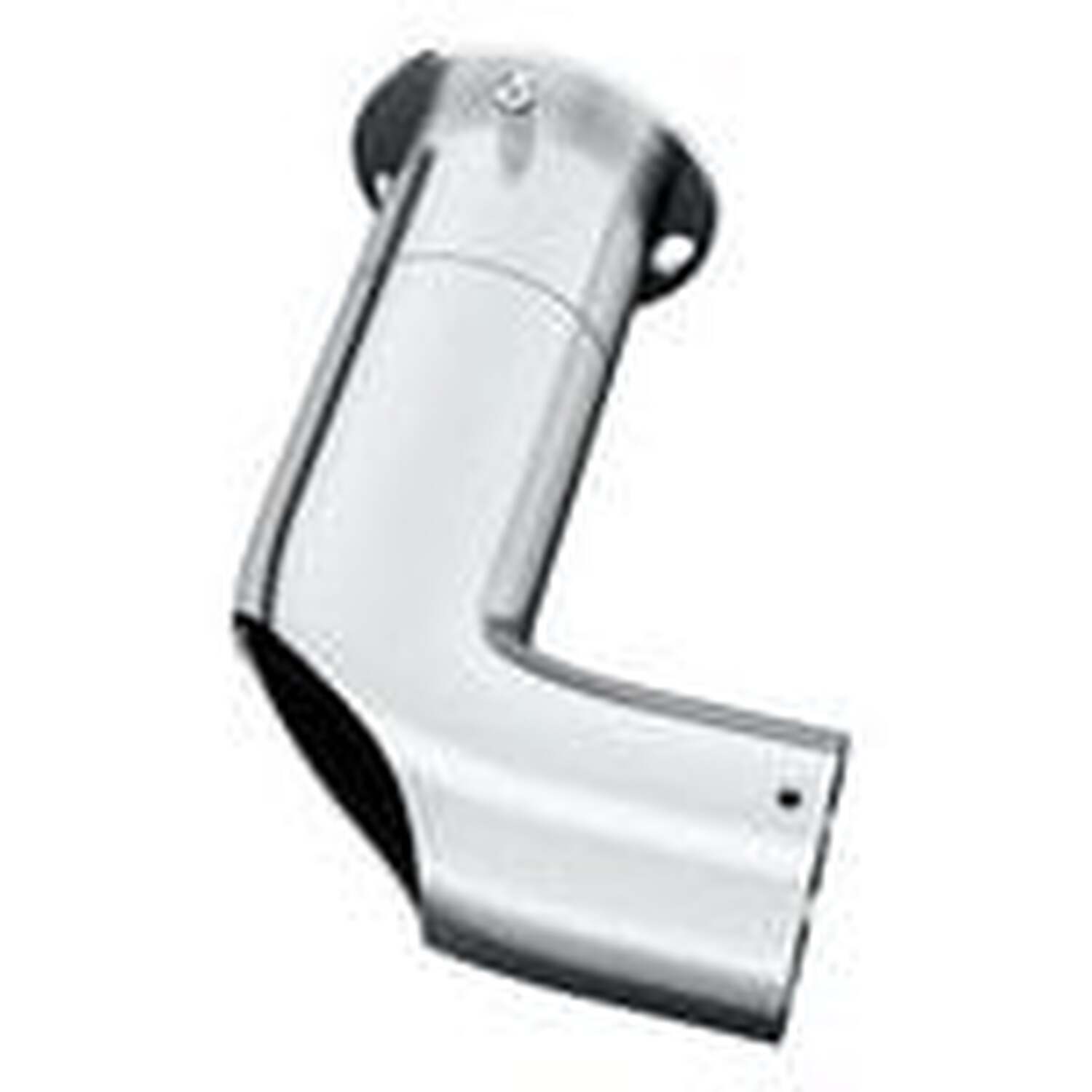 28mm Room Darkening Corner Bracket for Curtain Poles - Satin Silver - Satin Silver