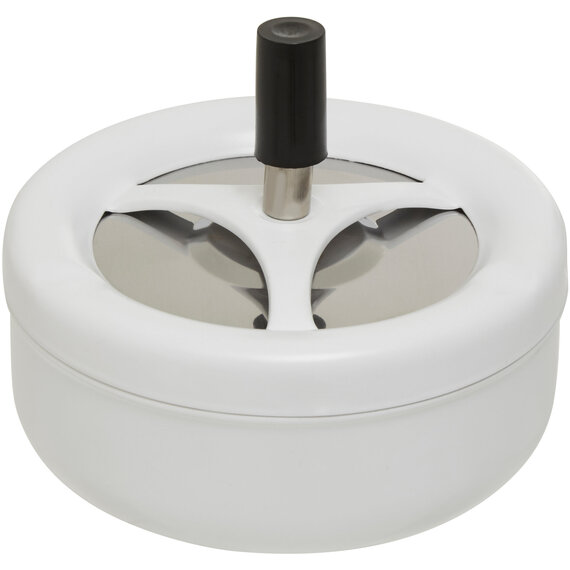 Matte White Large Spinning Ashtray