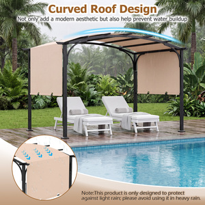 Retractable Pergola with Canopy