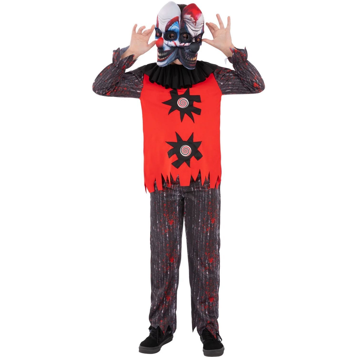Smiffys Childrens/Kids Chuckles The Clown Costume - Black/Red / 7-9 Years