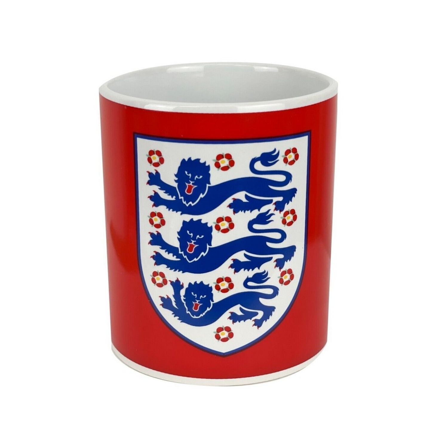 England Fa Three Lions Mug - Red/White/Blue