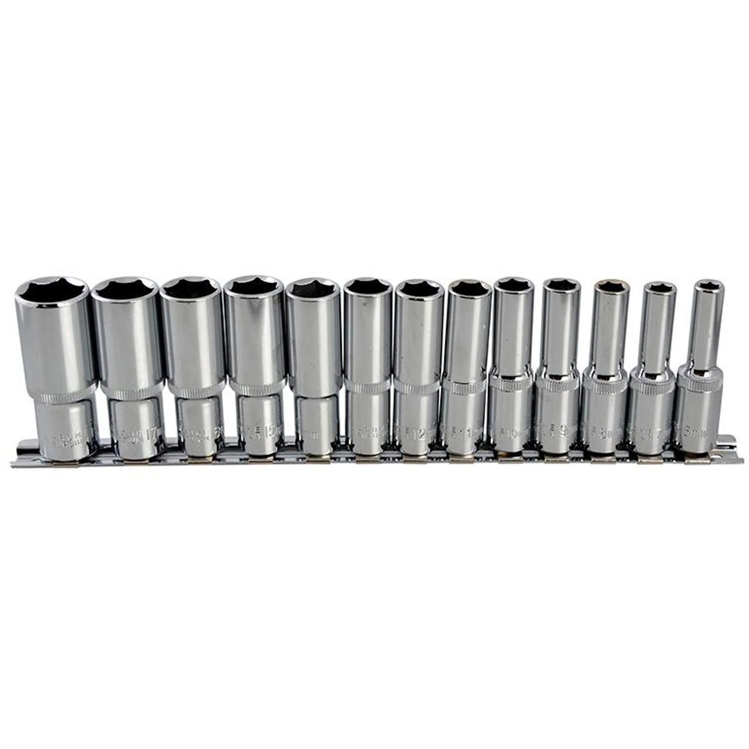 BlueSpot 13 Piece 3/8" Drive Deep Hex Socket Set Metric 3/8" - Image 19