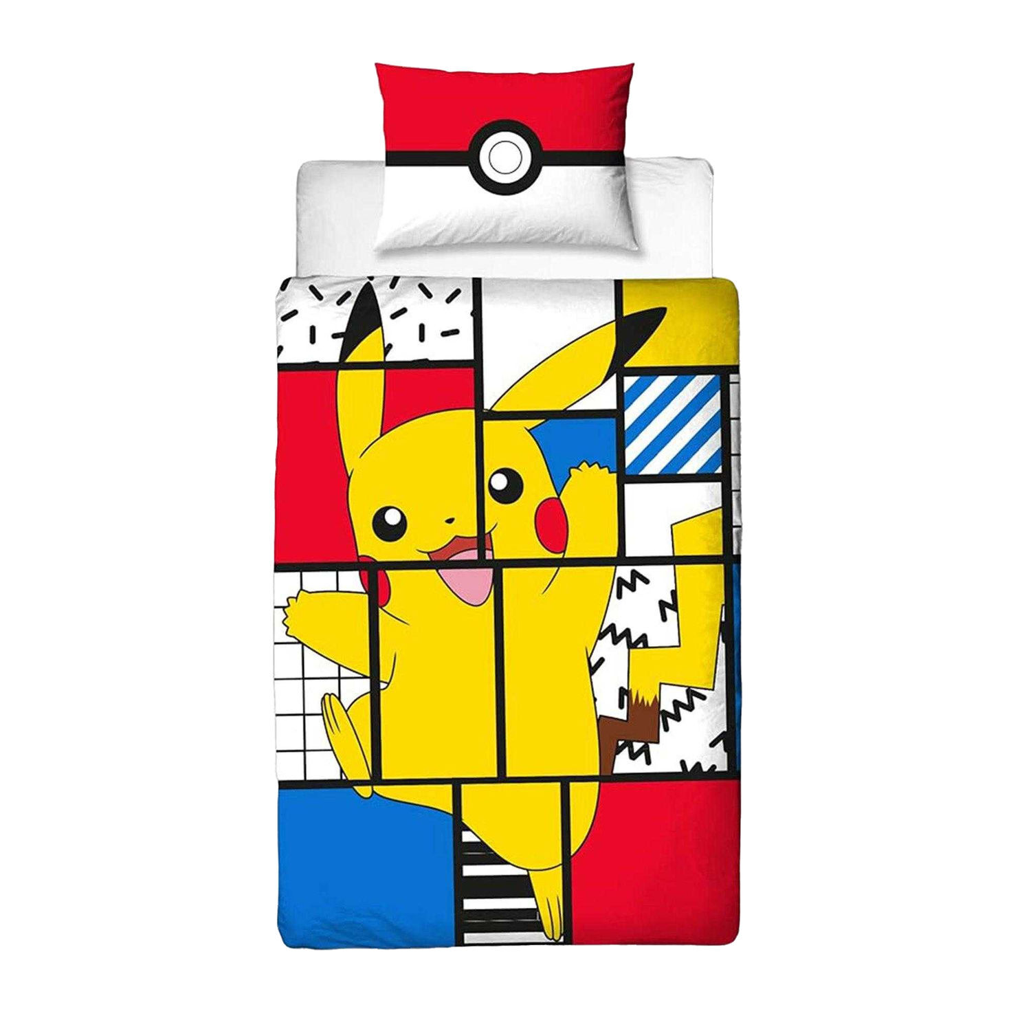 Pokemon Super Memphis Reversible Duvet Set - Multicoloured