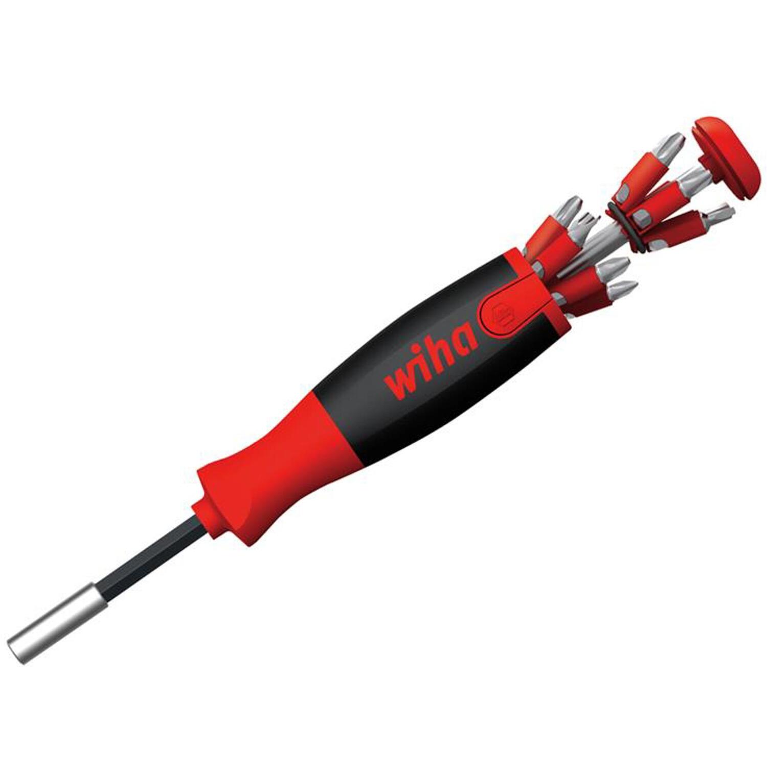 Wiha Black 38605 Liftup 25 Magnetic Screwdriver With Bit Magazine (Sl, Ph, Pz, Tx) - Image 11