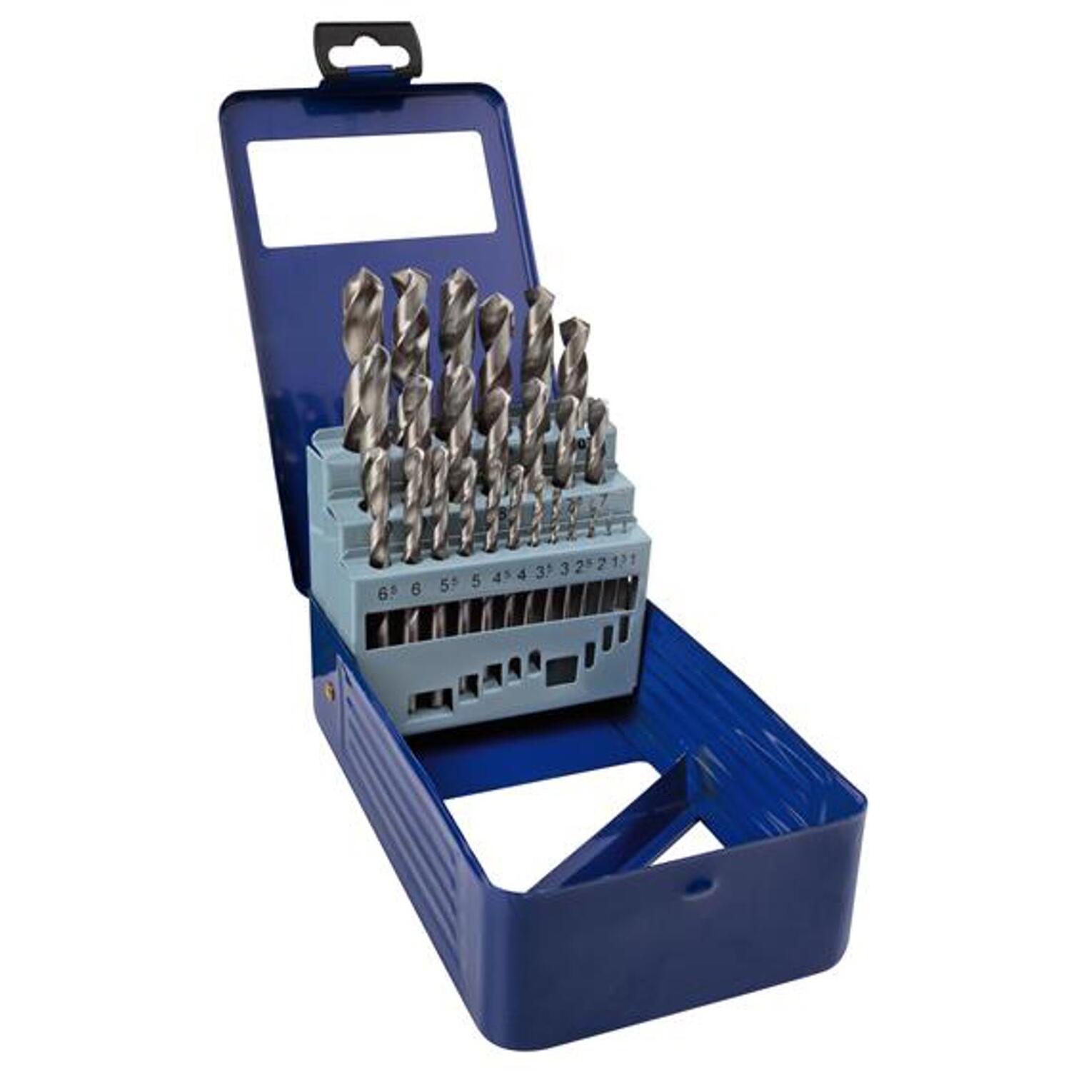 BlueSpot 25pc HSS Drill Set 1-13mm Metal Steel Ground Flute - Image 8